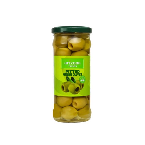 Pitted Green Olives 370g