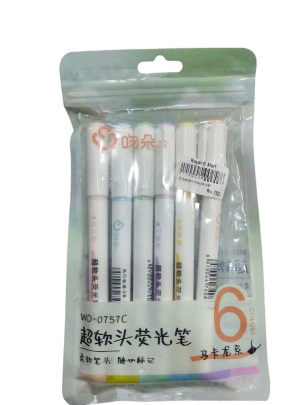 6-Piece Color Pen Set